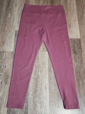 Women's Tuff Athletics Mauve Leggings XL
